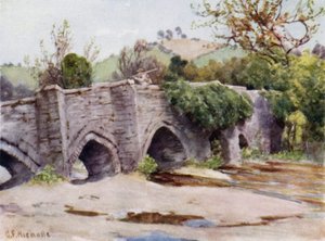 الجسر القديم في Lostwithiel بواسطة جورج فرانك نيكولز