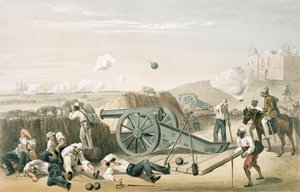 1781c8.Pl.15 يوم ثقيل في البطاريات ، من الحملة في الهند