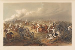 مدفعية الخيل في العمل ، 1857 حوالي