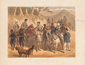 الضباط الجرحى في شيملا ، 1857