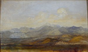 جبال كارارا من بيزا ، 1845-1846 بواسطة جورج فريدريك واتس