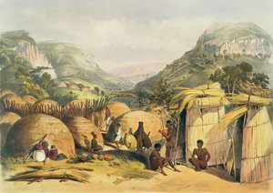 إناندا كرال ، ناتال ، اللوحة 25 من The Kafirs Illustrated ، 1849