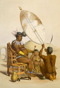 أمباندا ملك أمازولو ، اللوحة 11 من "الكافير المصور" ، 1849