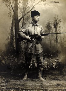 ثيودور روزفلت في جلد الغزال ، داكوتا تيريتوري حوالي عام 1885 (صورة b / w)