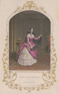 ملكة جمال فيتزباتريك مثل كاثرينا ترويض النمرة ، 1851. ، 1851. بواسطة جورج جريتباخ