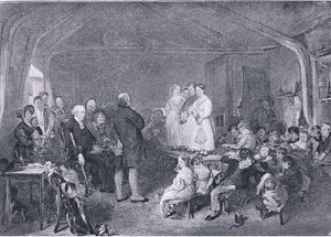التعليم المسيحي في غرفة المدرسة ، من مجلة Art 1893 ، Cassell and Company ، 1893 بواسطة جورج هارفي