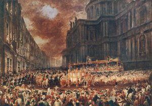 أول زيارة دولة للملكة فيكتوريا إلى مدينة لندن ، 1837 بواسطة جورج هايتر