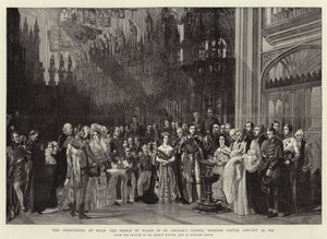 تعميد صاحب السمو أمير ويلز في كنيسة سانت جورج ، قلعة وندسور ، 25 يناير 1842 بواسطة جورج هايتر