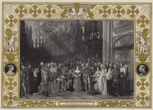 تعميد أمير ويلز في كنيسة سانت جورج ، قلعة وندسور ، 25 يناير 1842 بواسطة جورج هايتر