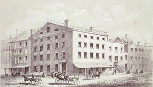 Fraunce's Tavern ، على زاوية شارعي Broad and Peel ، مدينة نيويورك بواسطة جورج هايوارد