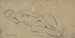 مستلق امرأة عارية