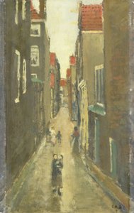 ينظر Baanbrugsteeg من Haarlemmerdijk نحو Vinkenstraat و Brouwersgracht بواسطة جورج هندريك بريتنر