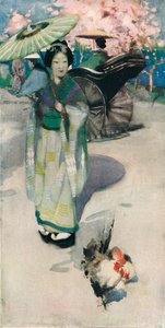 The Promenade ، طوكيو ، c1894 بواسطة جورج هنري