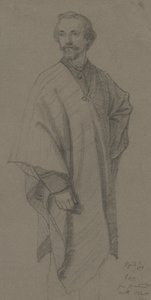 صورة شخصية ، 1870 (جرافيت على ورق نسج بني) بواسطة قاعة جورج هنري