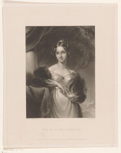 Portret van Maria Anne Ashley The Hon. السيدة أشلي (العنوان على الكائن) بواسطة توماس لورانس