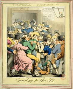 الزحام في الحفرة من "المسرحيات المسرحية" رر. 1 ، 1821 بواسطة جورج همفري