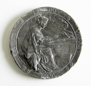 منح ميدالية المعهد الملكي للمهندسين المعماريين البريطانيين للمقال والرسم المقاس ، 1907 بواسطة جورج جيمس فرامبتون