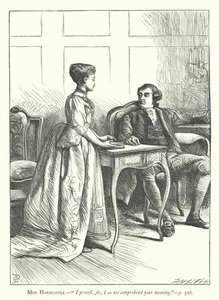 رسم توضيحي لـ She Stoops to Conquer (نقش) بواسطة جورج جون بينويل