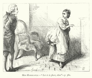 رسم توضيحي لـ She Stoops to Conquer (نقش) بواسطة جورج جون بينويل