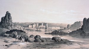 فيلة ، تطل على الجنوب ، مصر ، 1843 بواسطة جورج مور
