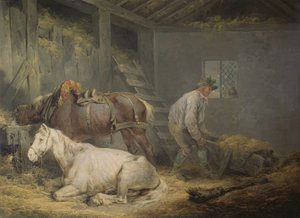 الخيول في اسطبل 1791