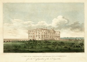 منظر لرئيس مجلس النواب في مدينة واشنطن بعد حريق 24 أغسطس 1814 ، حانة. 1814 بواسطة جورج موتارد وودوارد