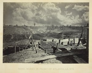 Rebel Works in Front of Atlanta، GA، No. 5، 1864. بواسطة جورج إن بارنارد