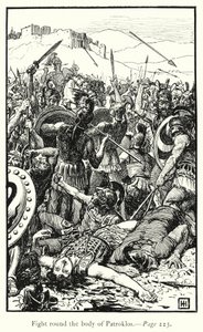 The Iliad: Fight round the body of Patroklos (engraving) بواسطة جورج بيرسي جاكوم هود