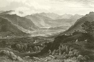 Rydal Water and Grassmere ، من منتزه Rydal ، Westmorland بواسطة جورج بيكرينغ