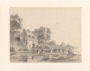 منظر لبوابة كاستيل بورين بواسطة جورج بيتر ويستنبرغ