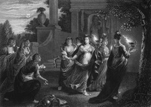 أعطنا زيتك ، لأن مصابيحنا اختفت ، c1840.