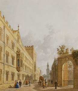 كلية اكستر ، أكسفورد ، 1848 بواسطة جورج باين