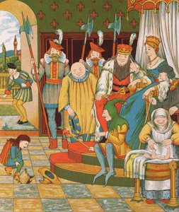 يصل Rumpelstiltskin للمطالبة بالطفل الأول للأميرة كمكافأته ، 1882