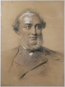 هنري بنس جونز ، 1865 (فحم وطباشير على ورق) بواسطة جورج ريتشموند