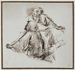 اثنان من الشخصيات الذكور ، ج. 1829. بواسطة جورج ريتشموند