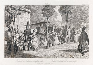Boulevard Des Italiens ، حوالي عام 1821 (حفر) بواسطة جورج روبرت لويس