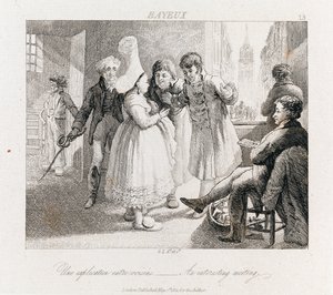 اجتماع مثير للاهتمام - بايو ، عام 1821 (حفر) بواسطة جورج روبرت لويس