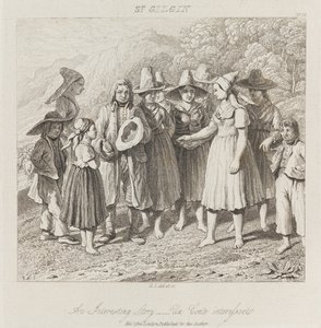 قصة مثيرة للاهتمام ، سانت جيلجين ، حوالي عام 1821 (حفر) بواسطة جورج روبرت لويس