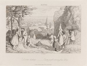 العودة من العمل ، هافر ، حوالي 1821 (حفر) بواسطة جورج روبرت لويس