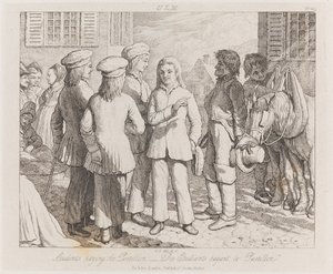 الطلاب ، أولم ، حوالي عام 1821 (التنميش) بواسطة جورج روبرت لويس