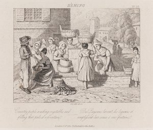 غسل الخضار ، هيمنج ، حوالي 1821 (حفر) بواسطة جورج روبرت لويس