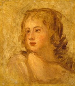 رأس امرأة ، ج 1782-86 بواسطة جورج رومني