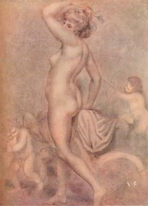 سيدة هاميلتون كربة إلهة ، c1790 ، 1920. بواسطة جورج رومني