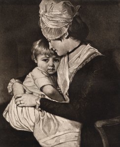 السيدة كارواردين والطفل ، c1775 ، 1912. بواسطة جورج رومني