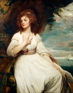 السيدة كراوتش (آنا ماريا فيليبس) 1787 (زيت على قماش) بواسطة جورج رومني