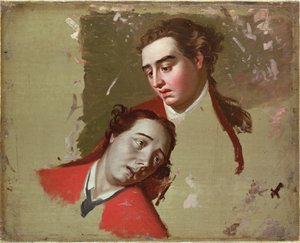 دراسة وفاة الجنرال وولف في كيبيك ، 1762-63 بواسطة جورج رومني