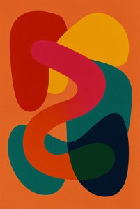 التوازن في الفوضى، 2025 (أكريليك على قماش الكانفاس)