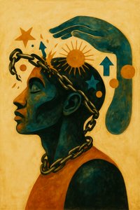 كسر السلسلة، 2025 (أكريليك على قماش الكانفاس) بواسطة جورج روزالي