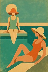 سهولة في الحاضر، 2025 (أكريليك على قماش الكانفاس) بواسطة جورج روزالي