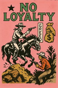 ثمن الجشع، 2025 (أكريليك على قماش الكانفاس) بواسطة جورج روزالي